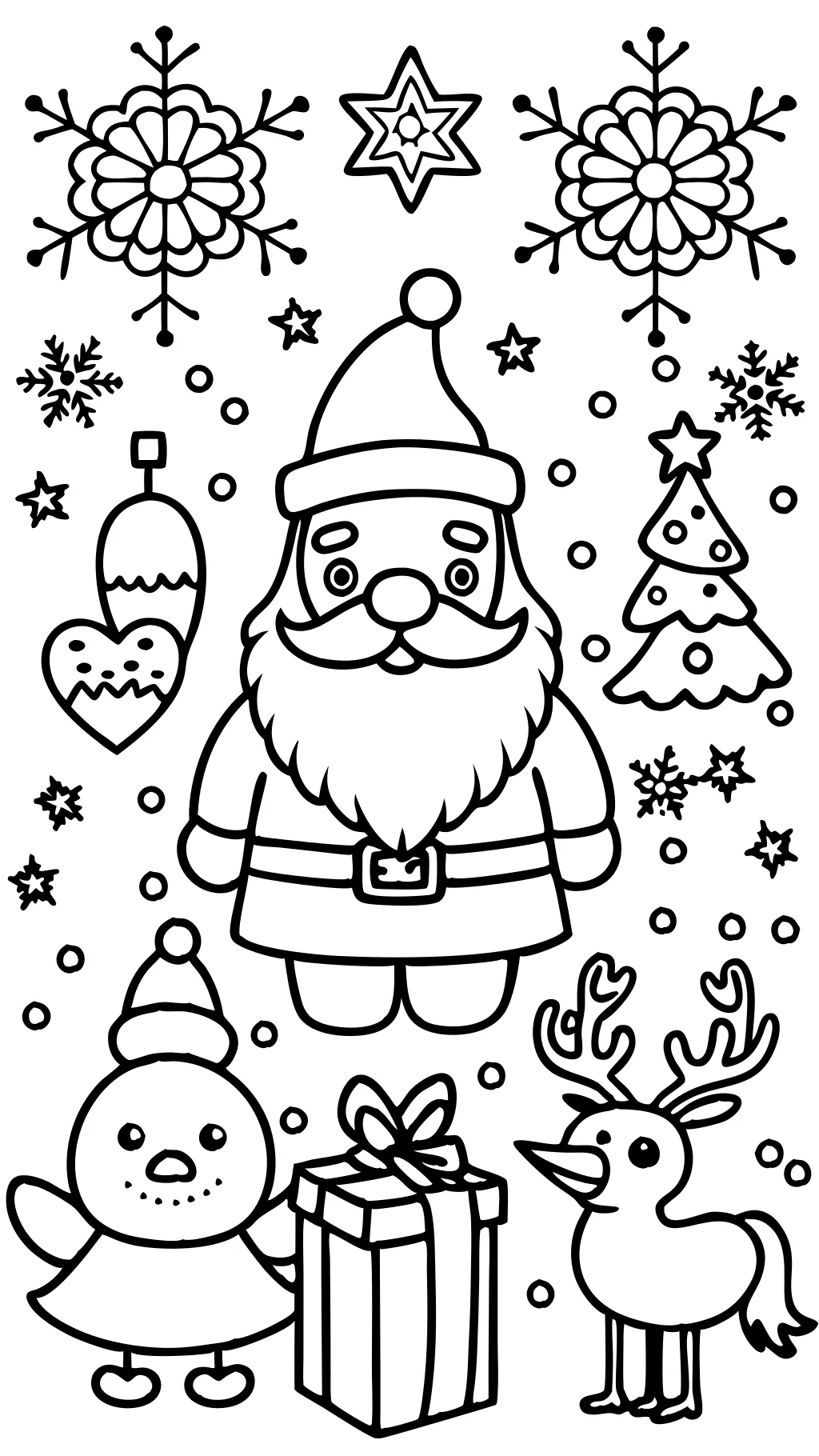 merry christmas coloring page